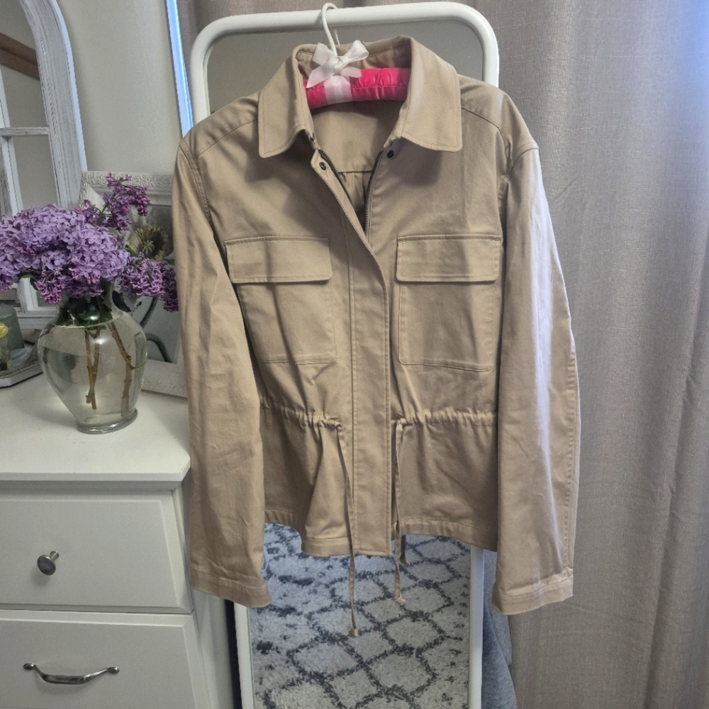 UNIQLO:C Cotton blend drawstring jacket